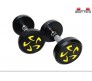 Body Tech 15kg Pair Of Pu Coated Flower Design Dumbbells